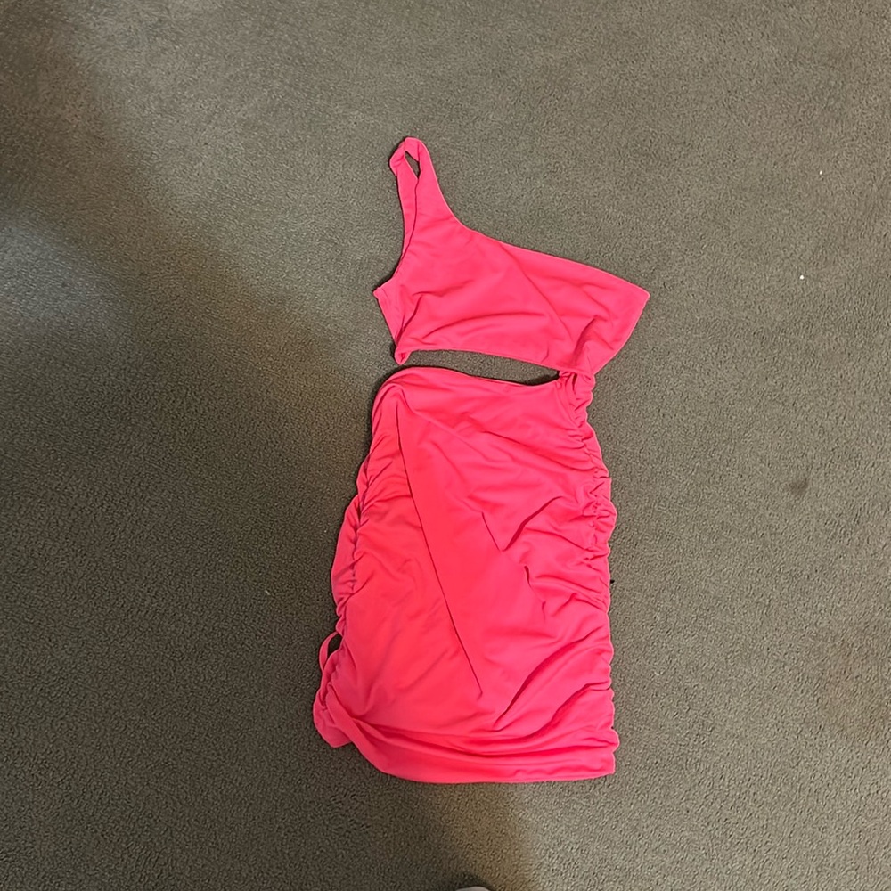Pink mini going out dress